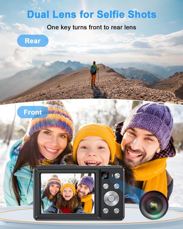 Detalle 2 de Camkory Digitalkamera 4K 64MP