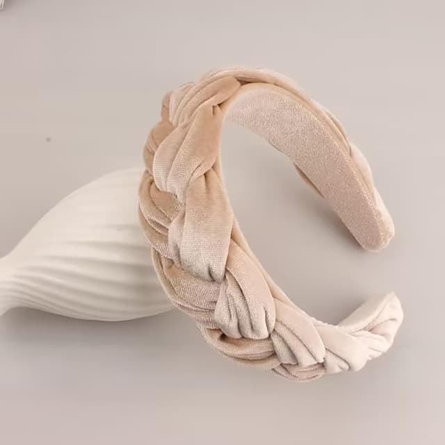 Detalle 2 de DRESHOW Diadema de Terciopelo Trenzado