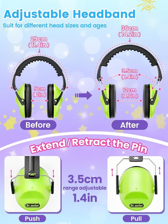 Thumbnail 3 de Dr.meter Ear Defenders SNR 27.4 dB for Kids