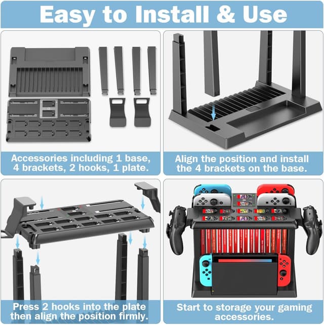 Detalle 1 de Tokluck Switch Storage Tower Charging Dock