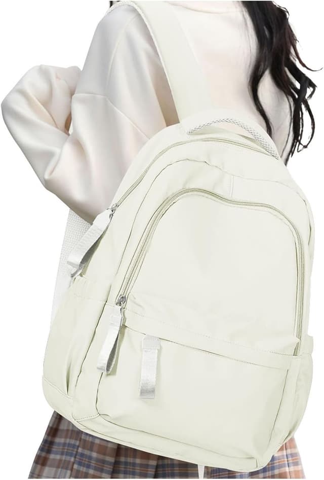 Detalle 2 de HYC00 HYC00 Rucksack Damen Schulrucksack für 14-Zoll-Laptop (Schwarz)