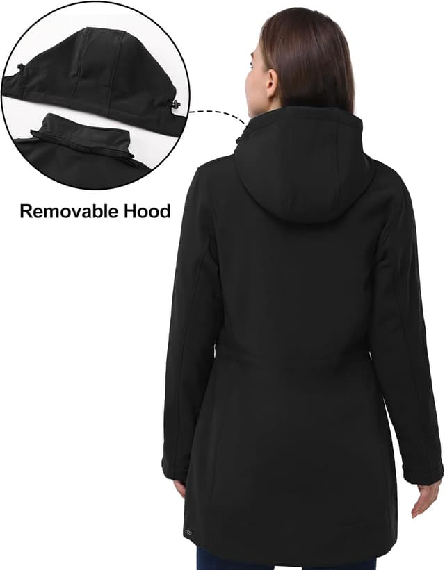 Detalle 2 de Softshelljacke Damen mit 8.000 mm Wassersäule