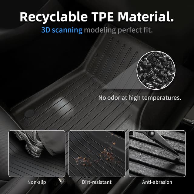 Thumbnail 5 de CYBERBEANS Tesla Model Y Juniper Mats 6Pcs