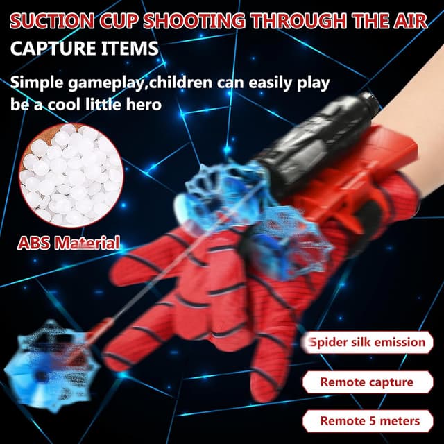 Detalle de WYFDCZZP Set 2 spara-ragnatele per travestimento bambini