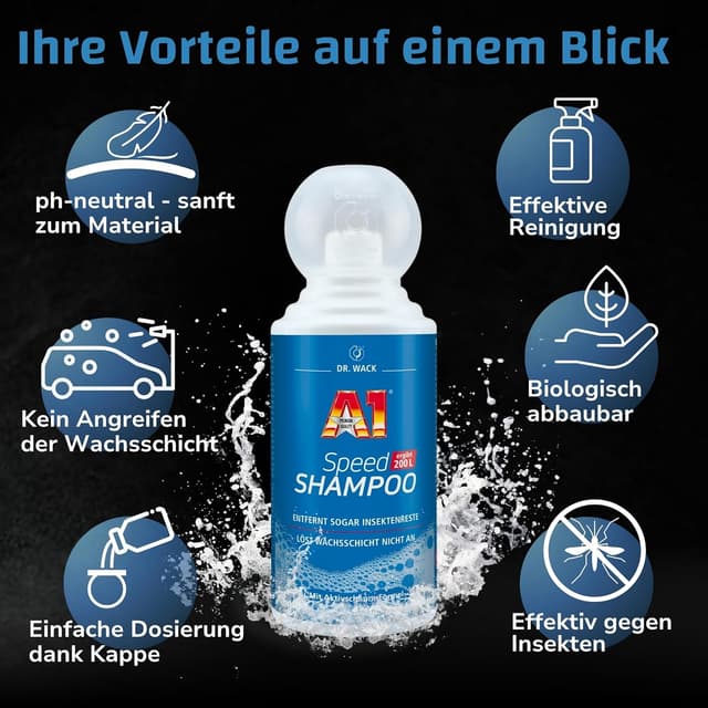 Detalle 2 de Dr. Wack A1 Speed Shampoo 500 ml