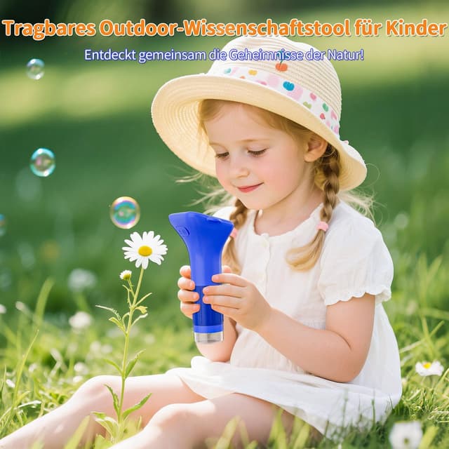 Detalle 2 de SKYBASIC Digitales Mikroskop für Kinder mit 2-Zoll-Display und 1000x Zoom