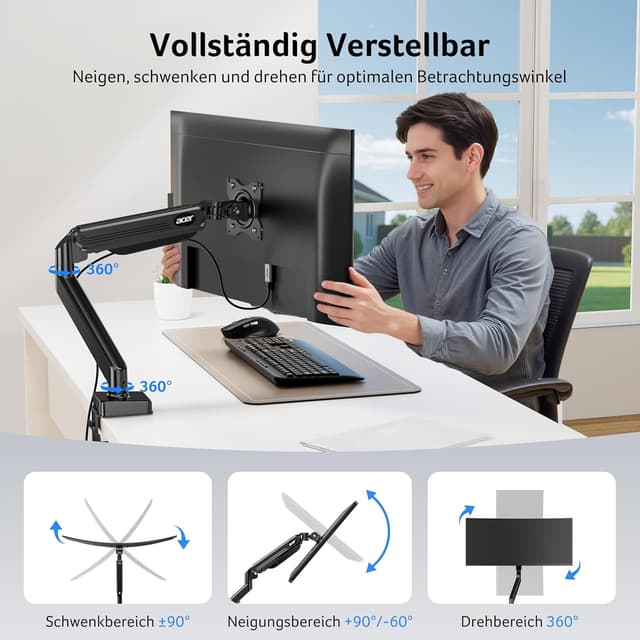 Detalle 1 de Acer Monitorhalterung 17–34 Zoll