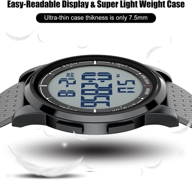 Thumbnail 1 de GOLDEN HOUR Ultradünne Sportuhr 43mm