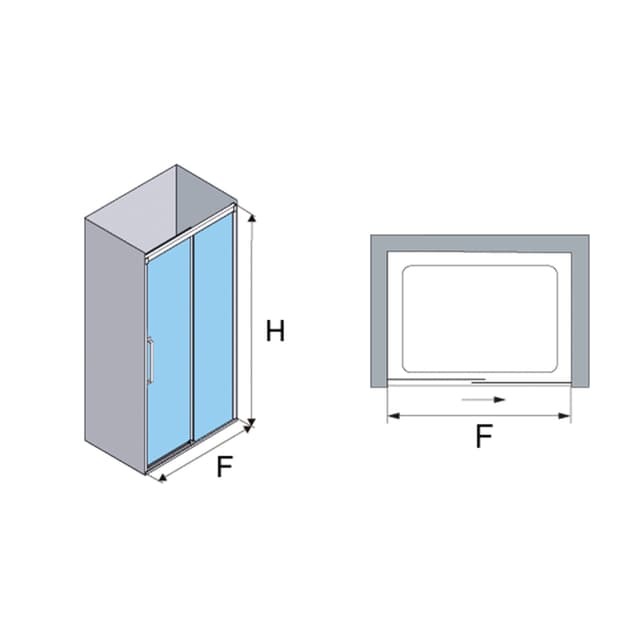Thumbnail 3 de Profiltek Hit HI-210 mampara ducha 6 mm 195 cm