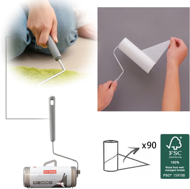 Thumbnail 3 de Iris Ohyama Handy Lint Roller CCNB-RN Cepillo Adhesivo 🐾