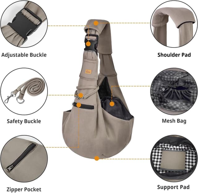 Detalle de CUBY Puppy Carrier adjustable sling for small dogs