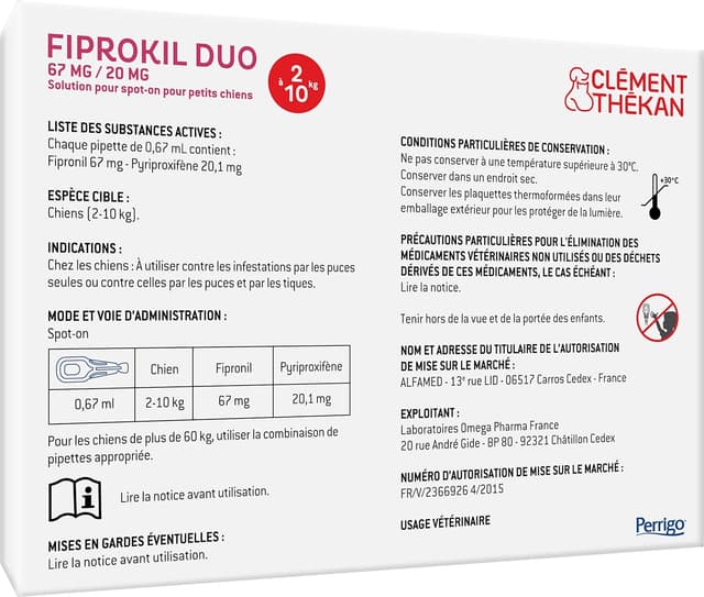Detalle de Fiprokil Duo Petits Chiens 2-10 kg