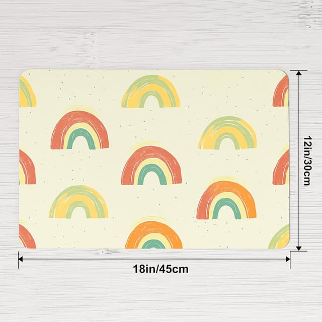 Detalle de QIYI Platzsets Kunstleder Set 4er 45×30 cm