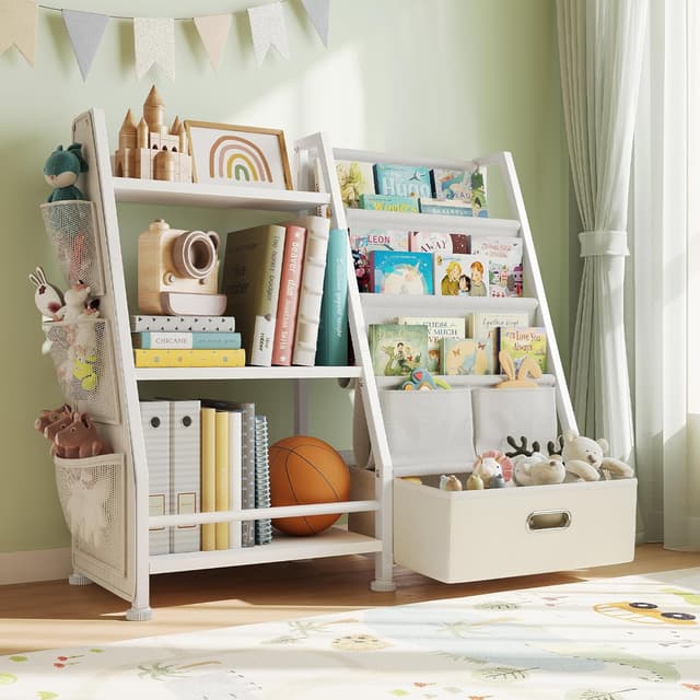 Detalle de GoTiling libreria scaffale portagiochi Montessori a 3 livelli con cassetto per bambini