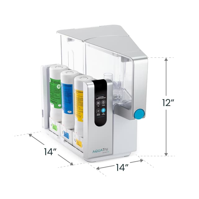 Detalle de AquaTru Classic countertop purifier, 4-stage RO