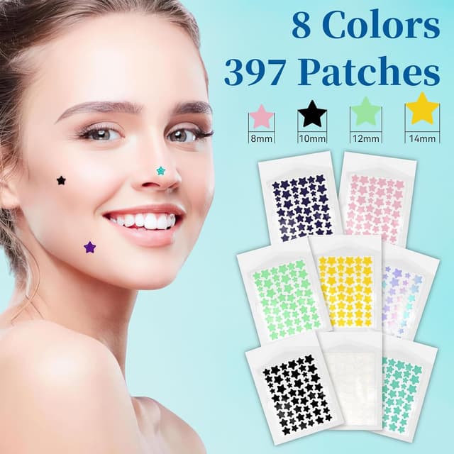 Thumbnail 5 de 397 Stück Bunte Sterne Pickelpflaster 🩹