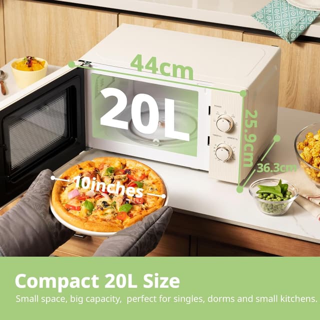 Thumbnail 6 de COMFEE' CMO-M202NC 20L 700W compact microwave oven