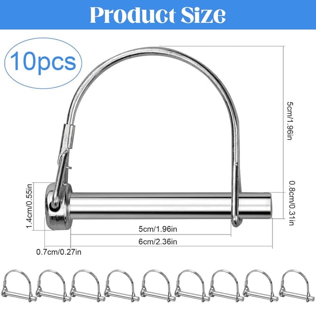 Thumbnail 6 de Mikqky Splint M8 x 60 mm 10er Pack