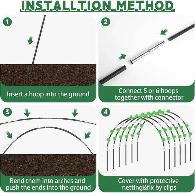 Detalle 1 de Pflanztunnel Insektenschutznetz 3x10 m