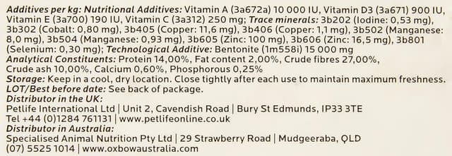 Thumbnail 5 de Petlife Oxbow Cavy Cuisine 2,2 kg