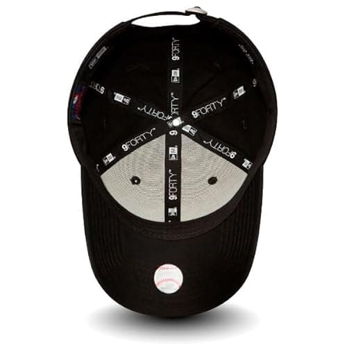 Detalle de New Era 9FORTY Yankees de algodón (hombre) en negro, talla única