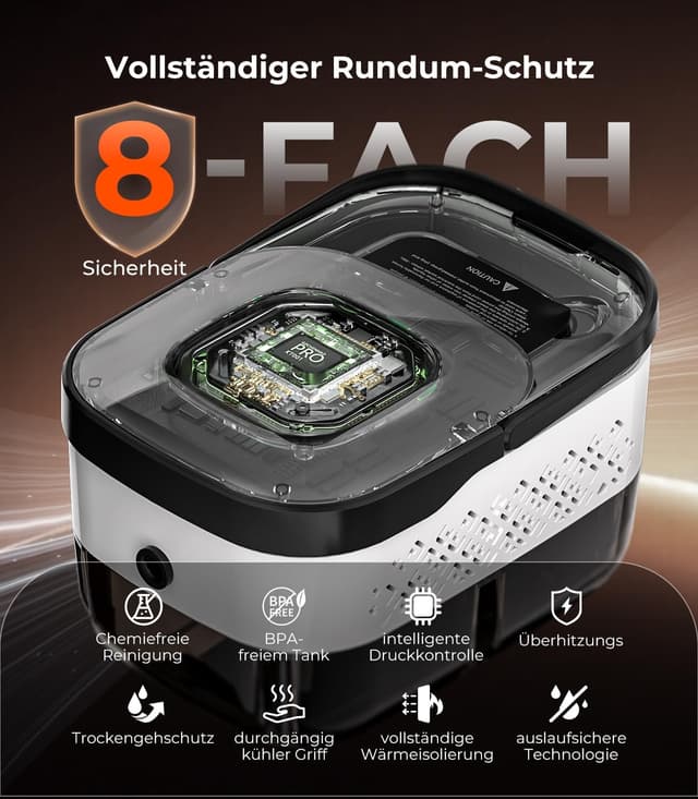 Detalle 2 de GZCHENHAO 14-IN-1 Dampfreiniger 1,6 L