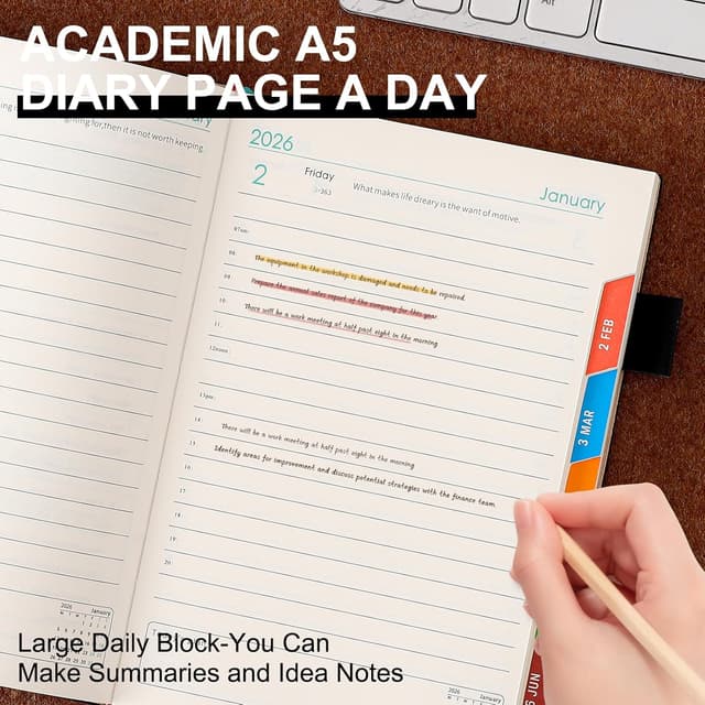 Thumbnail 2 de 2026 Diary A5 Page a Day