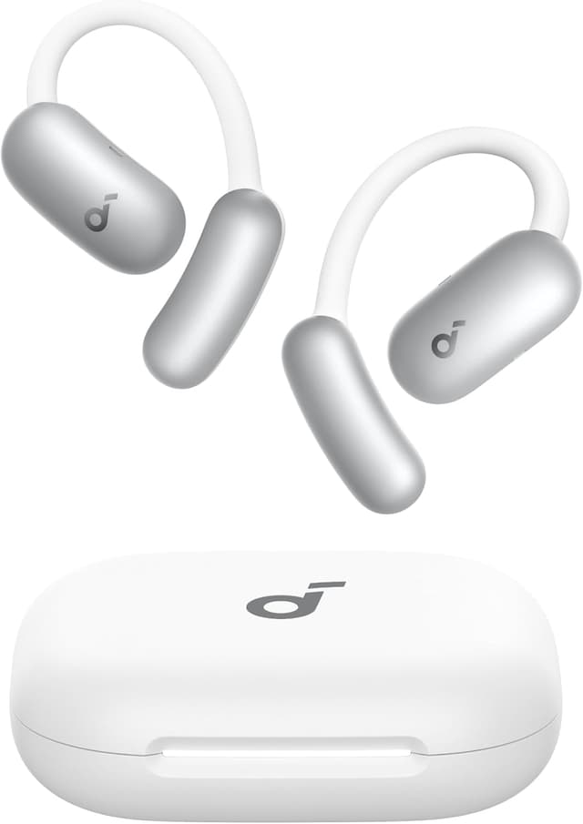 Detalle de soundcore AeroFit 2 AI Assistant by Anker open-ear earbuds with real-time translation and pressure-free fit