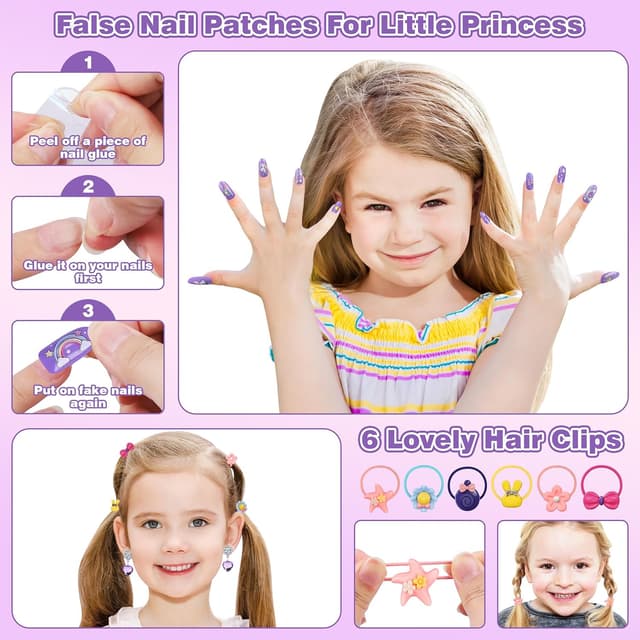 Detalle de 99 Pcs Kids Makeup Kit for Girls โ Playset ๐