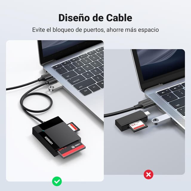 Thumbnail 6 de UGREEN 4 en 1 Lector de Tarjetas USB-C para iPhone y MacBook 📱