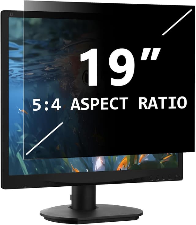 Detalle de PYS Blickschutzfolie für Monitor 24 Zoll (16:10) – Anti-Blaulicht, abnehmbarer Sichtschutz