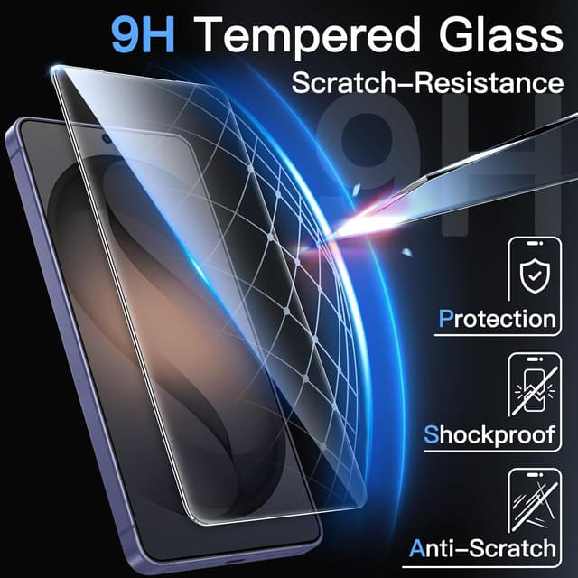 Detalle 2 de JETech Pellicola Protettiva in vetro temperato 9H per Samsung Galaxy S26 Ultra (3 pezzi) con strumento di installazione