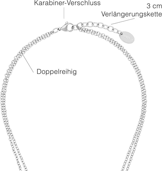 Thumbnail 3 de s.Oliver Collier acier inoxydable cristal