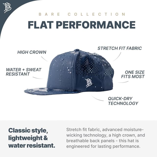 Detalle de Mississippi Old Miss Rebels Flat Performance Collection Ole Miss Crimson Script PVC hat