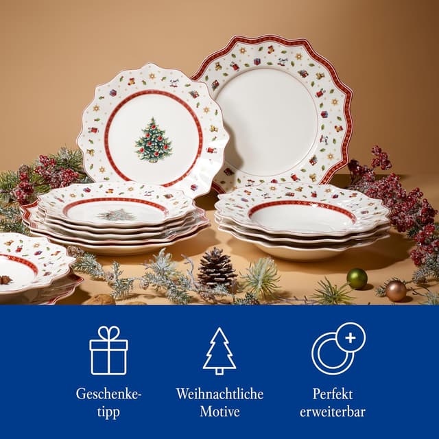 Thumbnail 4 de Villeroy & Boch Toy's Delight Tafelservice Weihnachtset 12-tlg