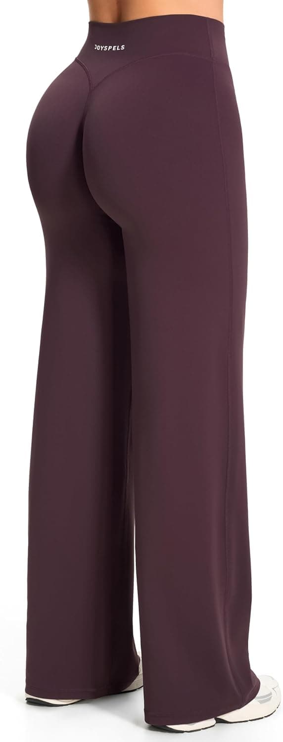 Detalle 2 de JOYSPELS Straight Leg Leggings Damen – Yoga-Hose mit hoher Taille, Regular/Lang/Extra Lang