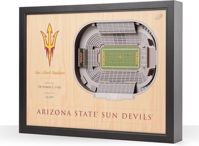 Thumbnail 6 de YouTheFan NCAA 25-Layer StadiumView Wall Art (25.5 x 19.5 in)