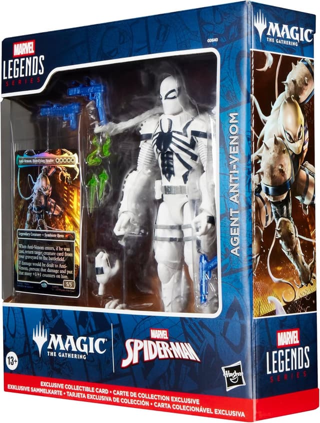 Detalle de Hasbro Marvel Legends Agent Anti-Venom (Spider-Man) Action-Figur inkl. exklusive Foil Sammelkarte