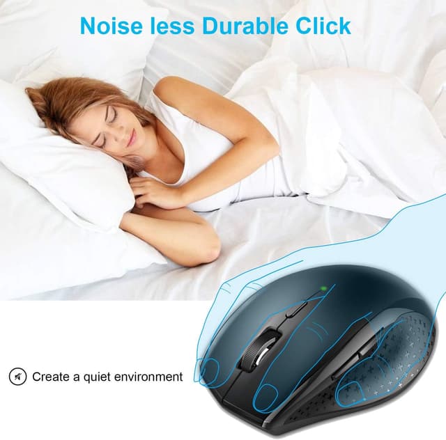Thumbnail 1 de TECKNET Silent Maus Kabellose 4800 DPI