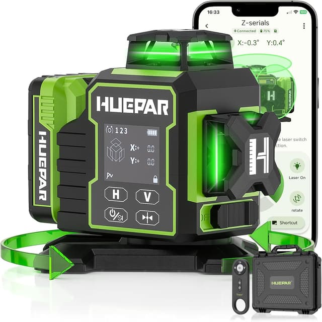 Detalle de Huepar M-9011G Green Laser Level