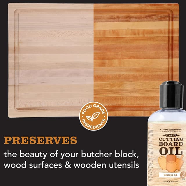 Thumbnail 1 de CLARK'S Mineral Oil, 8 oz for Wood Cutting Boards ⚙