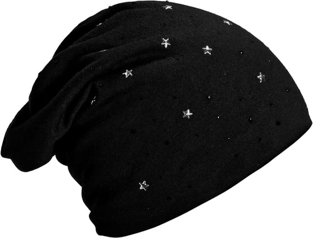 Detalle 2 de DonDon Bonnet femme hiver slouch doublé étoiles