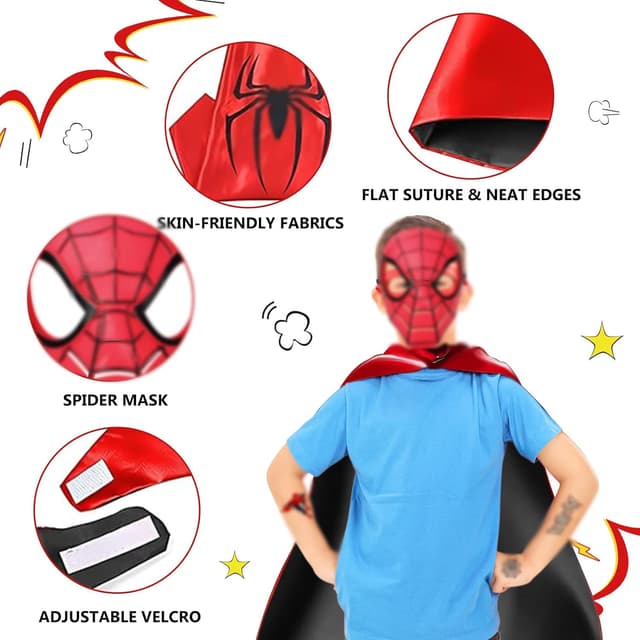 Detalle 2 de WYFDCZZP Set 2 spara-ragnatele per travestimento bambini