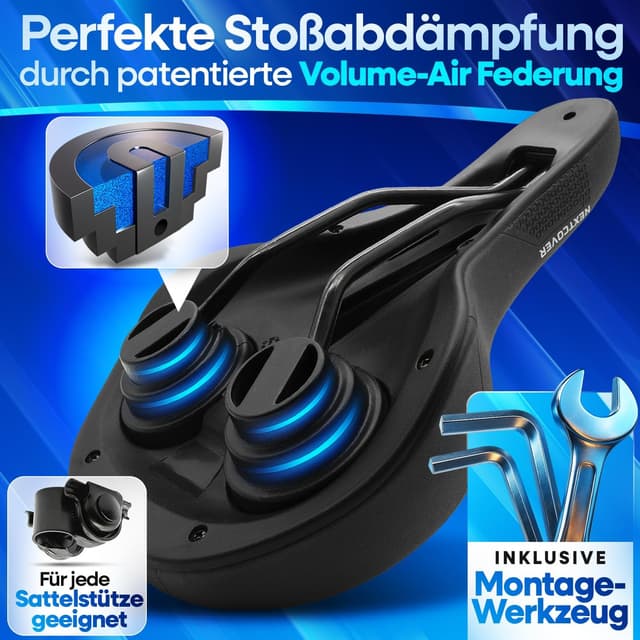 Detalle de NEXTCOVER® Fahrradsattel Memory-Foam 3.0