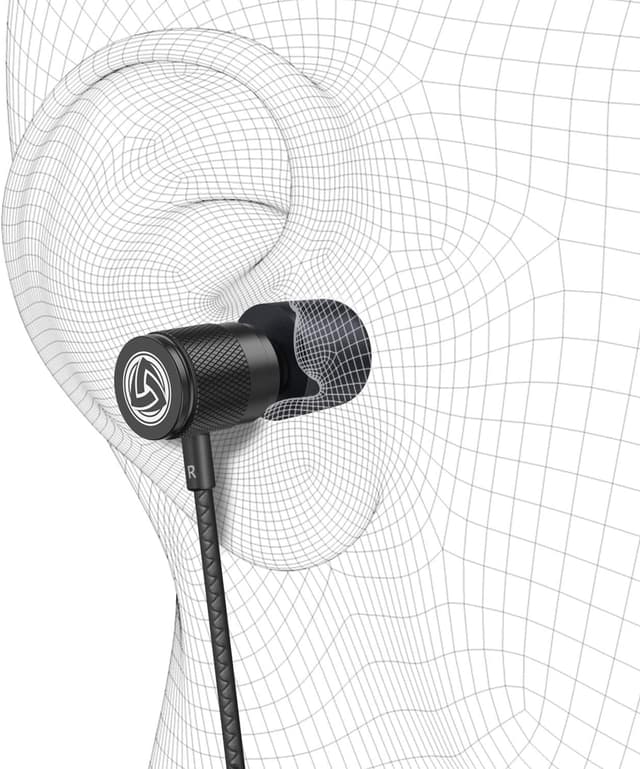 Thumbnail 6 de LUDOS Ultra Wired Earbuds (In-Ear) with Microphone, Noise Isolating, Memory Foam Tips, 5-Year Warranty — Black