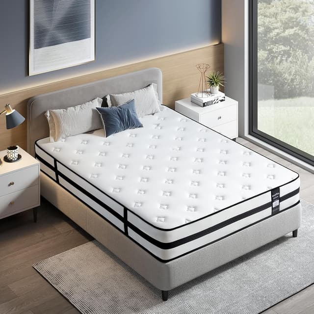 Detalle 2 de Inofia Original Collection Double Hybrid Mattress (Memory Foam & Pocket Springs) – Medium Firm, 10.3 Inch