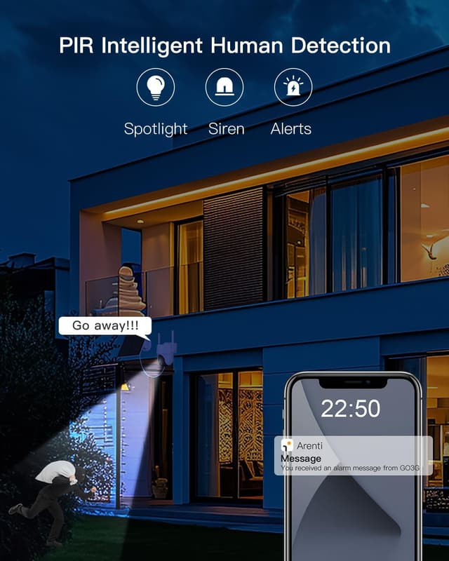 Thumbnail 5 de ARENTI 4G LTE Cámara Exterior 2K PTZ 355°