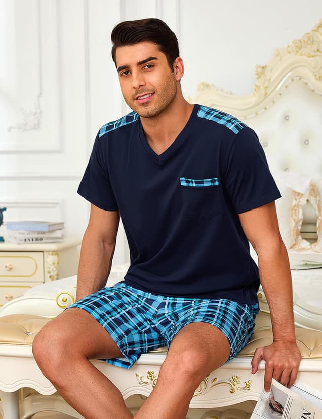 Detalle 2 de Pyjama homme coton d’été 95% confort