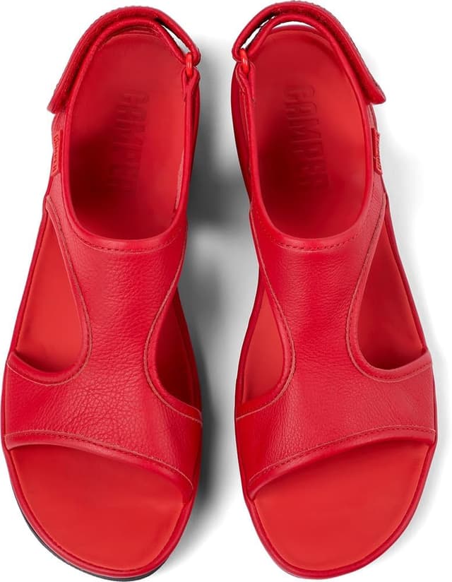 Detalle 2 de Camper Women’s Right Nina K201645T T-strap sandal in red leather