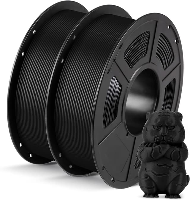 Detalle de Anycubic PLA Filament 1.75mm Bundle (±0.02mm accuracy) — 1KG spool + 2KG black/black